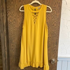 Yellow Sleeveless Dress